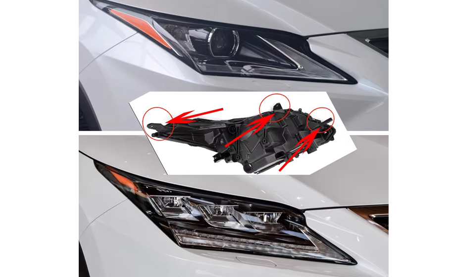 Ремонтний комплект кріплень корпусу фари Lexus RX300 RX200T RX350RX 2015-2019